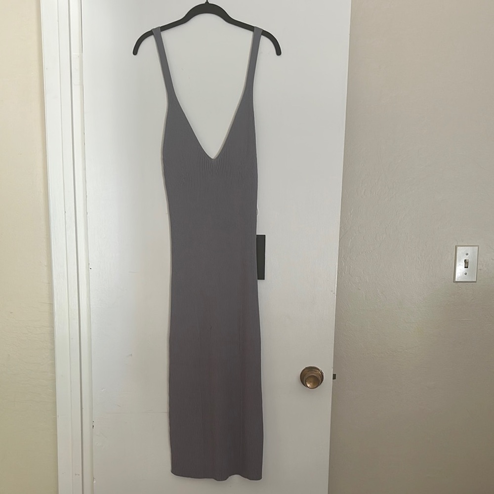 Sleeveless Midi Sweater Dress